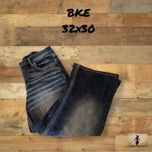 BKE Indigo Denim Cropped Jeans Sz 32x30 #1465